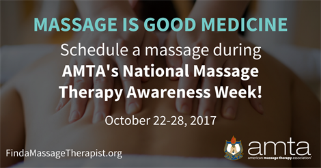 AMTA's National Massage Therapy Awareness Week