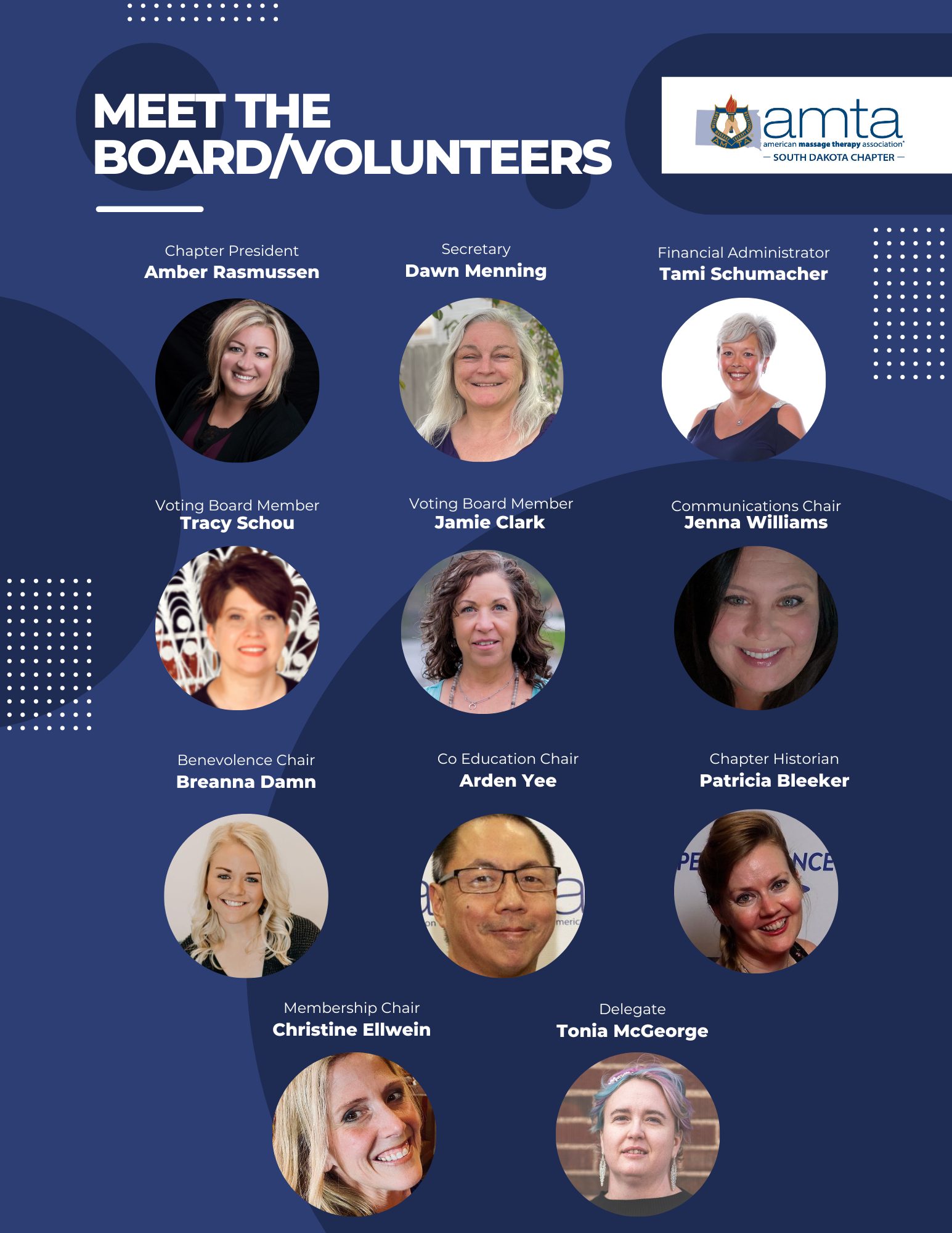 Board/Chair Members AMTA South Dakota Chapter